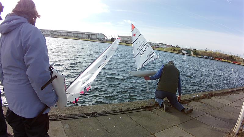 West Lancs RC Laser and DF65 Winter Series Round 4 photo copyright Tony Wilson taken at West Lancashire Yacht Club and featuring the RC Laser class