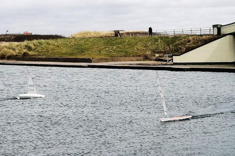 RC Laser Spring Series at Fleetwood week 2 photo copyright Trevor Bell taken at Fleetwood Model Yacht Club and featuring the RC Laser class