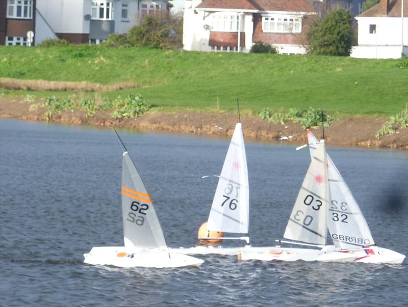 Medway RC Laser Club Winter Series week 4 photo copyright Fiona Blair taken at Medway Yacht Club and featuring the RC Laser class