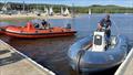Rescue boats hopefully not needed during the Border Counties Midweek Series at Llyn Brenig &copy; Chris Rawes