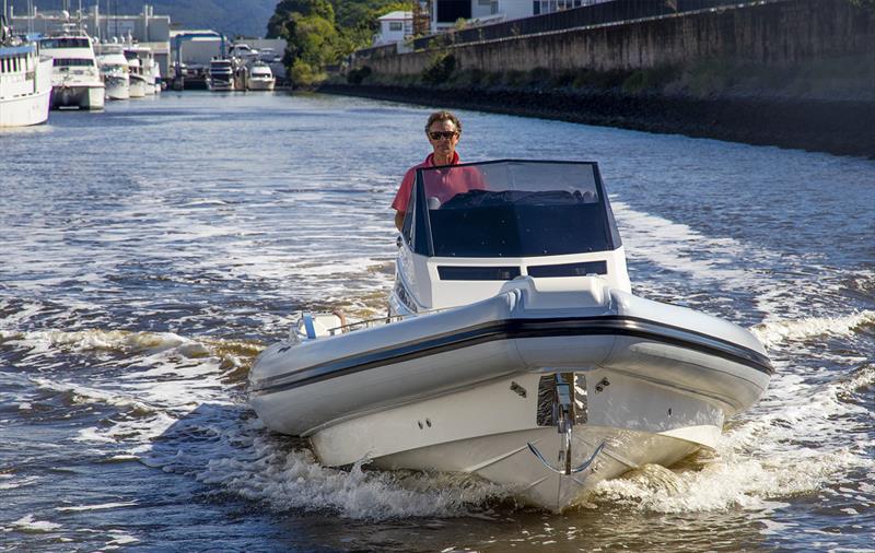 That top chine really makes a massive difference on turn in and outside in the Big Blue - Lomac Granturismo 8.5 photo copyright John Curnow taken at  and featuring the RIB class