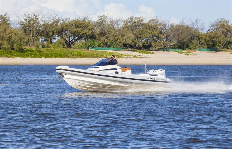 Blast off! Lomac Granturismo 8.5 photo copyright John Curnow taken at  and featuring the RIB class