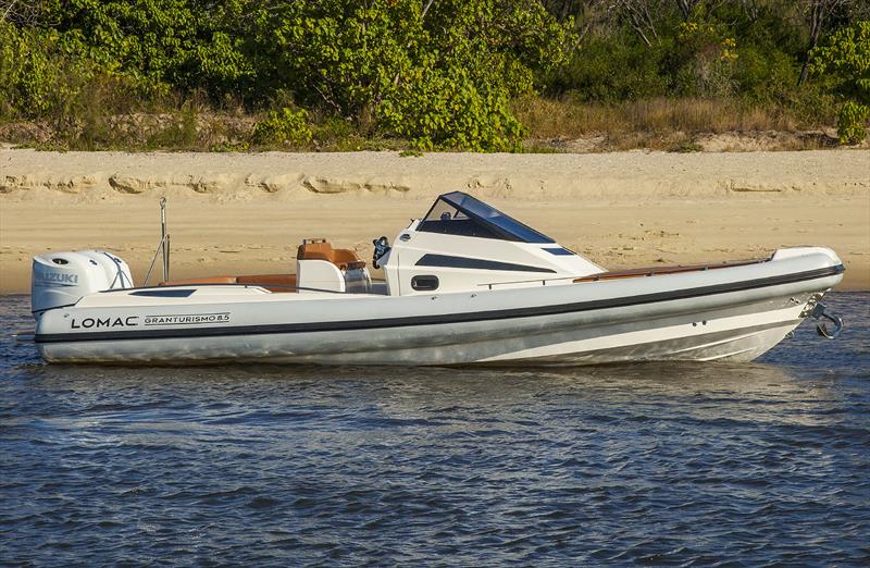 A profile fille with style - Lomac Granturismo 8.5 photo copyright John Curnow taken at  and featuring the RIB class