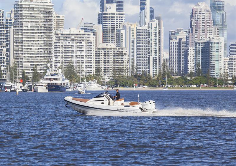 Great turn in under power - Lomac Granturismo 8.5 photo copyright John Curnow taken at  and featuring the RIB class