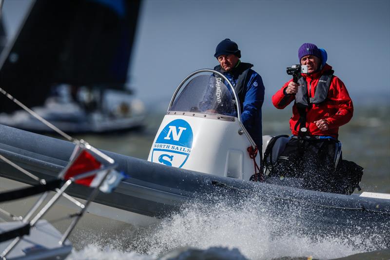 North Sails' Ian Walker coaching at the 2024 RORC Easter Challenge photo copyright Paul Wyeth / RORC taken at Royal Ocean Racing Club and featuring the RIB class