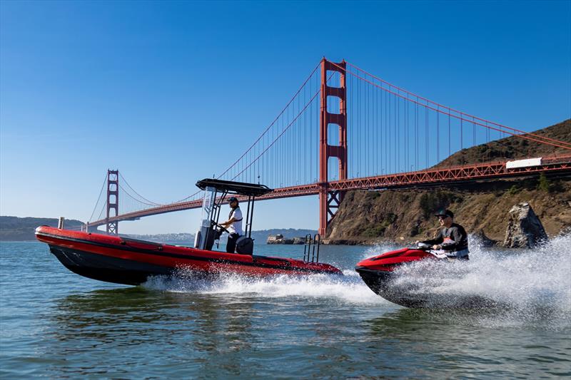 Taiga and Vita electric watercrafts in the San Francisco Bay photo copyright Taiga Motors taken at  and featuring the RIB class