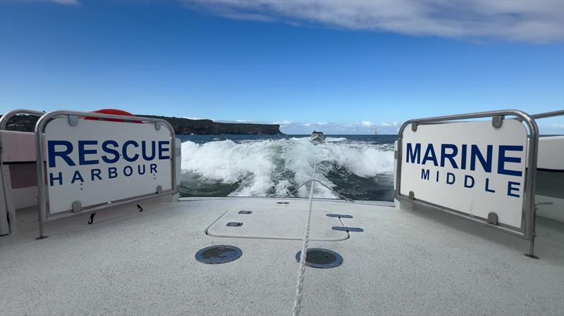 Marine Rescue NSW vessel Middle Harbour 30 returns four anglers to safety after their boat suffered engine failure off Manly on May 4 photo copyright Marine Rescue NSW taken at  and featuring the RIB class
