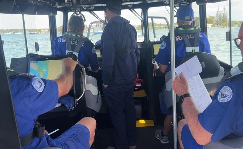 New BA 30 crew in cabin during induction - photo © Marine Rescue NSW