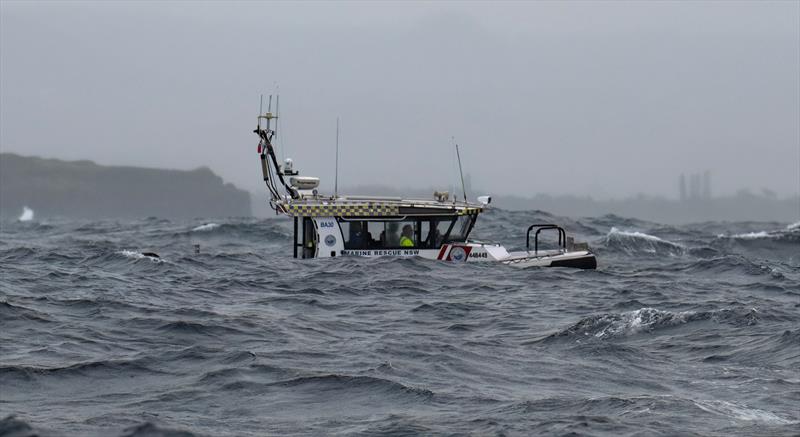 Marine Rescue NSW vessel Ballina 30 endures rough weather during an offshore search and rescue mission photo copyright Marine Rescue NSW taken at  and featuring the RIB class