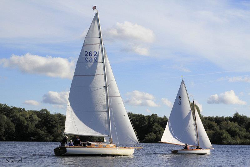 Tri-Icicle Race at Snowflake SC on the Norfolk Broads photo copyright Sue Hines taken at Snowflake Sailing Club and featuring the River Cruiser class