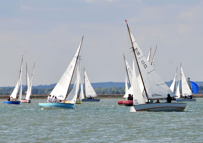 RBODs celebrating 100 years on Burnham Week 2022 Day 1 photo copyright Alan Hanna taken at Burnham Sailing Club and featuring the Royal Burnham One Design class