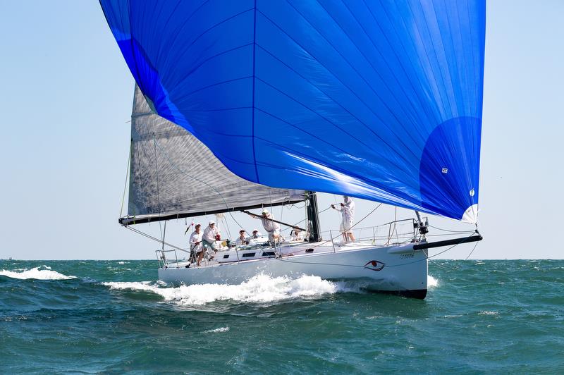 Redeye, powered up. Sun Hung Kai and Co. Around the Island Race 2021 photo copyright RHKYC / Guy Nowell taken at Royal Hong Kong Yacht Club and featuring the  class