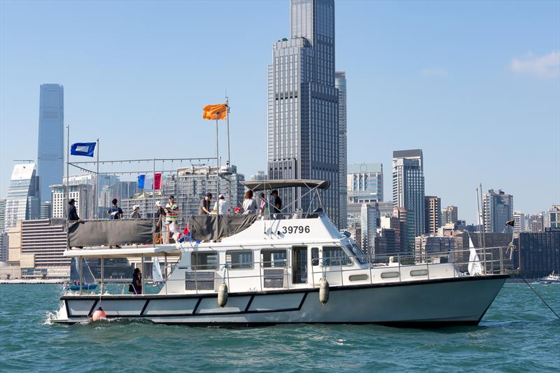 One Global Lipton Trophy 2021 - Club start line photo copyright Guy Nowell / RHKYC taken at Royal Hong Kong Yacht Club and featuring the  class