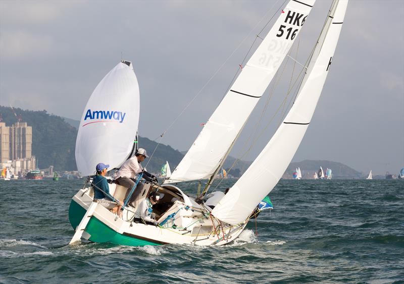 One Global Lipton Trophy 2021 - Windfall (and Phoenix, behind) photo copyright Guy Nowell / RHKYC taken at Royal Hong Kong Yacht Club and featuring the  class