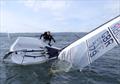 RS100 Class Association Training at Chew - Mark Harrison demonstrating capsize technique. Pity it wasn’t planned! © CVLSC