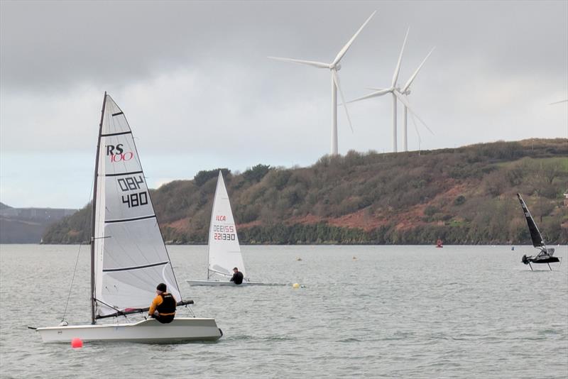 Frostbite Series at Neyland races 7 & 8 photo copyright Gavin Sims taken at Neyland Yacht Club and featuring the RS100 class