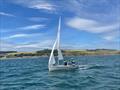 Calum and Ellen take a break from dolphin-spotting during the RS200 Scottish Travellers at Aberdeen and Stonehaven Yacht Club © Tony Ray