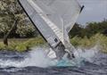The Vice Commodore demonstrating the wind strength at the Notts County SC Regatta © David Eberlin
