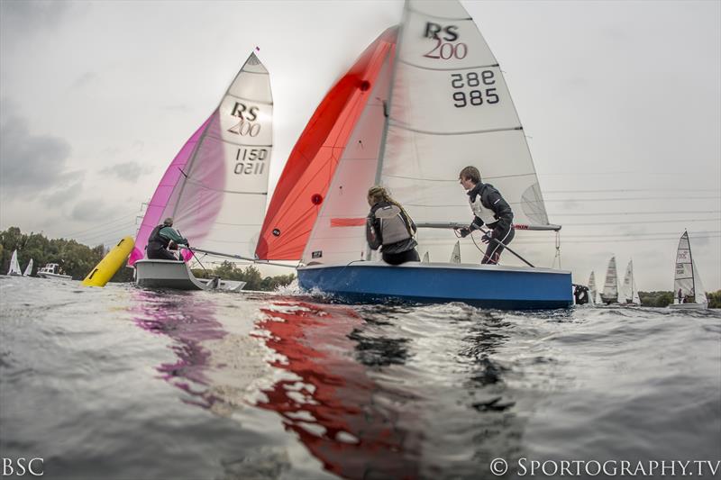 RS200 & RS400 Open at Burghfield photo copyright Alex Irwin / www.sportography.tv taken at Burghfield Sailing Club and featuring the RS200 class