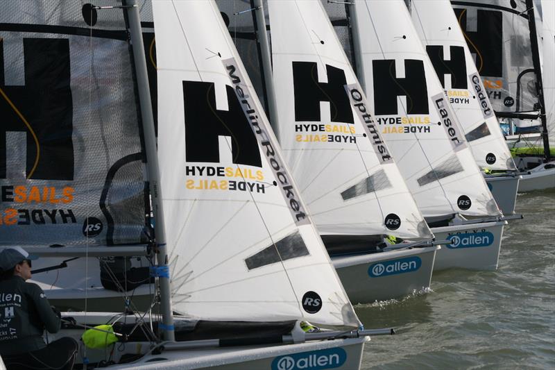 The perfect start at the 2017 Endeavour Trophy photo copyright Sue Pelling taken at Royal Corinthian Yacht Club, Burnham and featuring the RS200 class