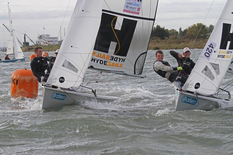 Crew make the most of time on the water on the Endeavour Trophy training day photo copyright Roger Mant taken at Royal Corinthian Yacht Club, Burnham and featuring the RS200 class