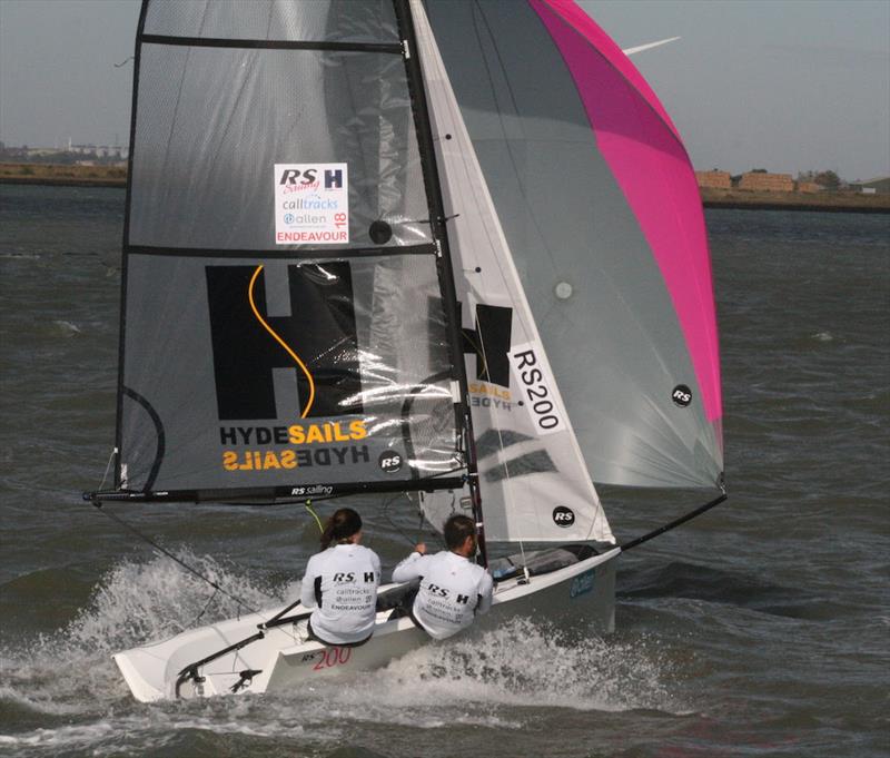 Maria Stanley and Alan Roberts (RS200) on day 1 of the Endeavour Trophy - photo © Sue Pelling