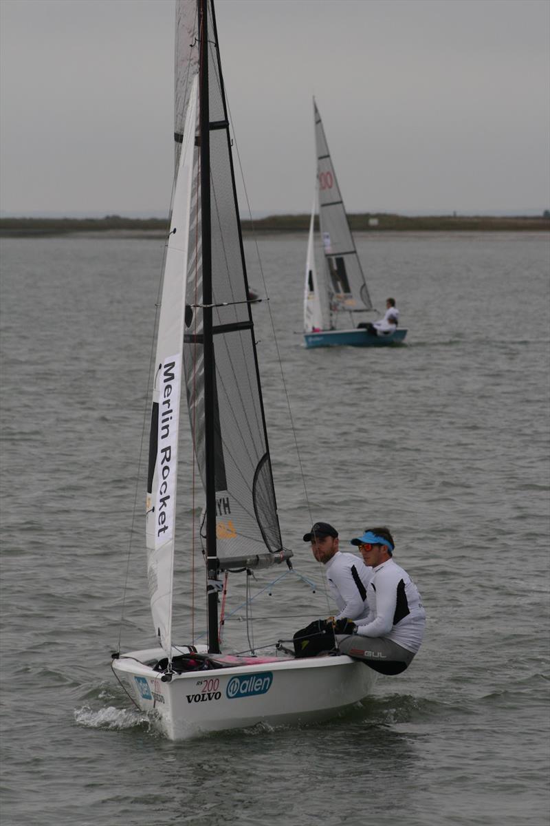 Christian Birrell and Sam Brearey (Merlin Rocket) were the only competitors to break the Saxton/Lewis domination at the 2018 Endeavour Trophy photo copyright Sue Pelling taken at Royal Corinthian Yacht Club and featuring the RS200 class