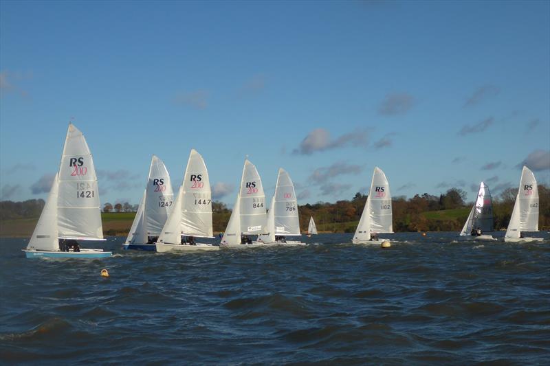 A close start on Week 3 of the RS200 Winter Series at Royal Harwich photo copyright Simon Hewitt taken at Royal Harwich Yacht Club and featuring the RS200 class