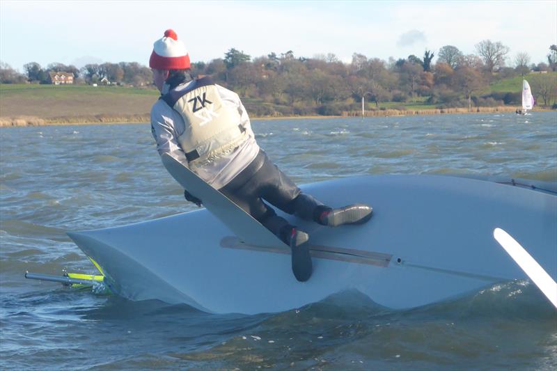 Nunn & Mayhew check the temperature on Week 3 of the RS200 Winter Series at Royal Harwich - photo © Simon Hewitt