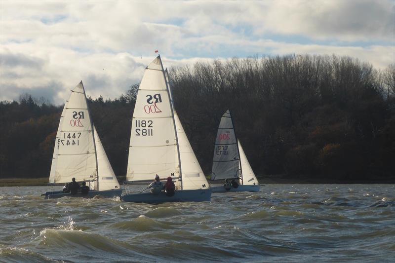 Nunn & Mayhew's early lead on Week 3 of the RS200 Winter Series at Royal Harwich - photo © Simon Hewitt