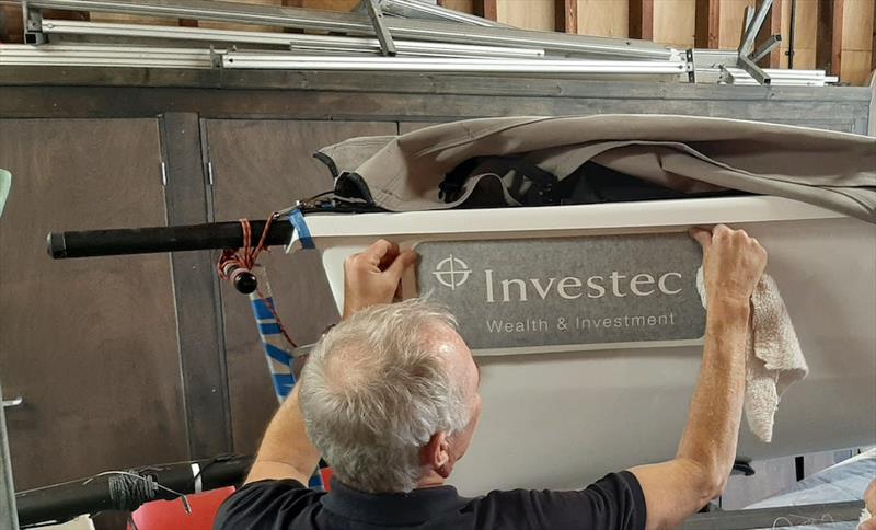 Final preparation in the Royal Coriinthian YC boatshed ahead of the Endeavour Trophy 2019 photo copyright Roger Mant Photography taken at Royal Corinthian Yacht Club, Burnham and featuring the RS200 class