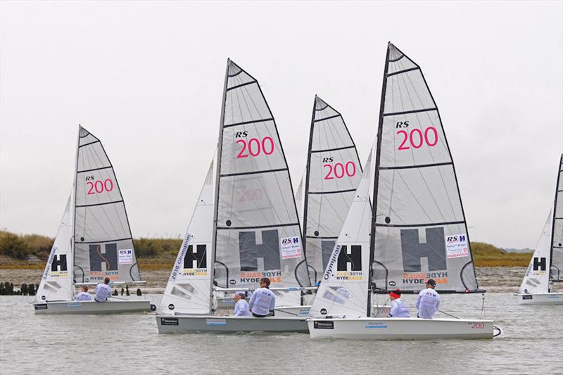 Light air close racing on day 1 of the Endeavour Trophy 2019 photo copyright Roger Mant Photography taken at Royal Corinthian Yacht Club, Burnham and featuring the RS200 class