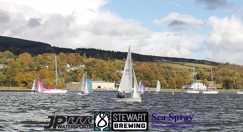 Champagne conditions on the Clyde (between the showers) during the RS200 Sprints at Helensburgh photo copyright Helensburgh SC taken at Helensburgh Sailing Club and featuring the RS200 class