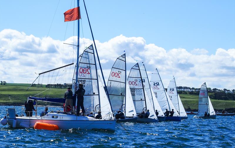 RS200 start during the East Lothian Yacht Club 2021 Regatta - photo © Derek Braid