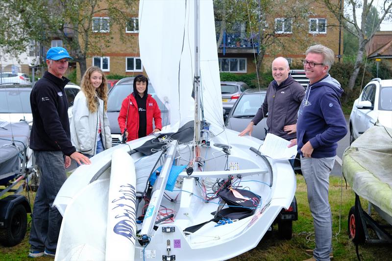 60th Endeavour Trophy - A day of coaching with Steve Irish (left) ensures all boats are tuned for optimum performance photo copyright Roger Mant Photography taken at Royal Corinthian Yacht Club, Burnham and featuring the RS200 class