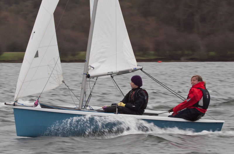 Nicola & Rebecca Ogden during the First of Year race at Notts County photo copyright David Eberlin taken at Notts County Sailing Club and featuring the RS200 class