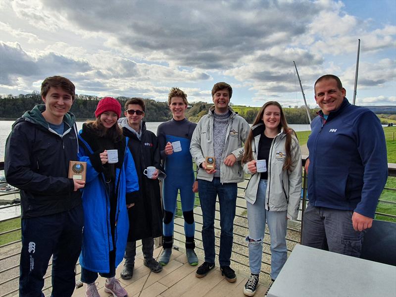 RS200 SW Ugly Tour 2022 at Llandegfedd winners: winners Merrick Stanley & Victoria Upton, 2nd placed overall Ashley Hill & Henry Hallam and 1st bronze boat Will Querée & Éabha Strong-Wright photo copyright Frankie Upton taken at Llandegfedd Sailing Club and featuring the RS200 class