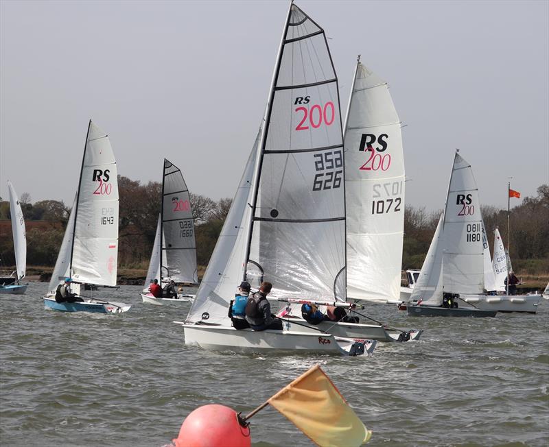 RS200s at the Waldringfield Easter Egg 2022 photo copyright Alexis Smith taken at Waldringfield Sailing Club and featuring the RS200 class