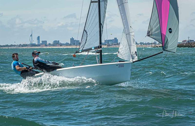 Tom Morris and James Crossley photo copyright Peter Hickson taken at Hayling Island Sailing Club and featuring the RS200 class