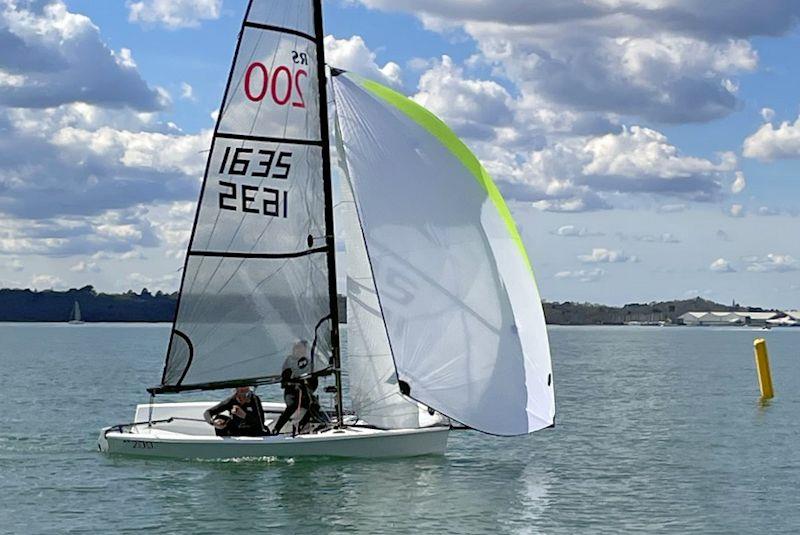 Andrew Barnett and Jo Lloyd take fourth in the RS200 Sailing Chandlery EaSEA Tour at Netley - photo © Nigel Wakefield