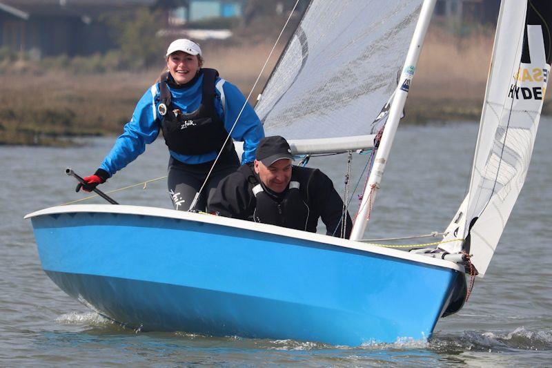 Amelia Mayhew and Andrew Bush at the RS200 Sailing Chandlery EaSEA Tour at Waldringfield photo copyright Alexis Smith taken at Waldringfield Sailing Club and featuring the RS200 class