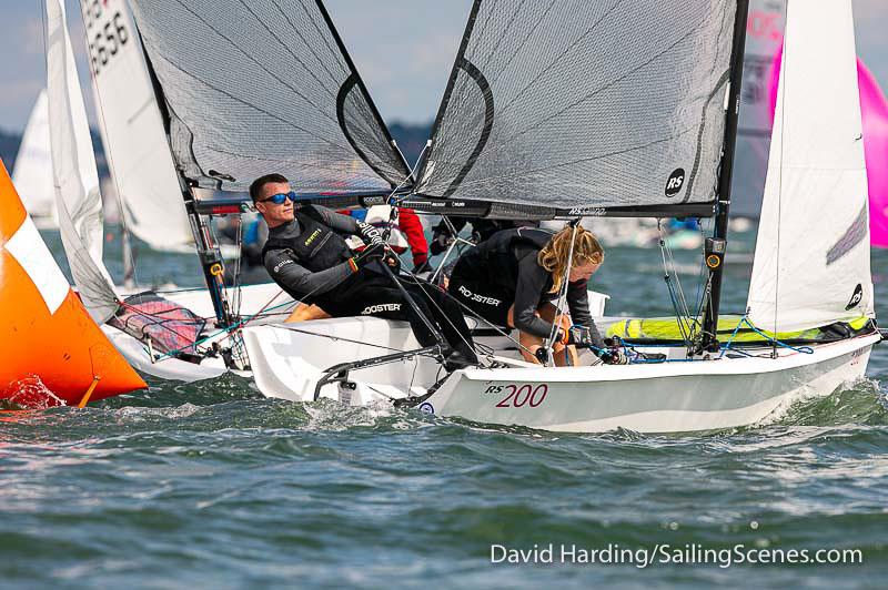 Poole Week racing in the sunshine photo copyright David Harding / www.sailingscenes.com taken at Parkstone Yacht Club and featuring the RS200 class