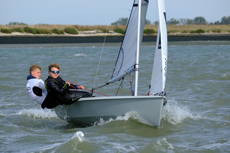 William Pank and Steve Carver (Firefly) enjoying the lively condition on the training course - photo © Roger Mant