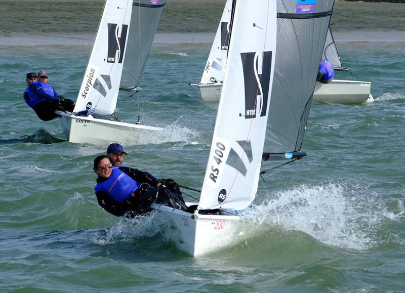 Endeavour 2023 Day 1: Edd Whitehead and Karen Oldale (RS400) winner of race two photo copyright Roger Mant taken at Royal Corinthian Yacht Club, Burnham and featuring the RS200 class