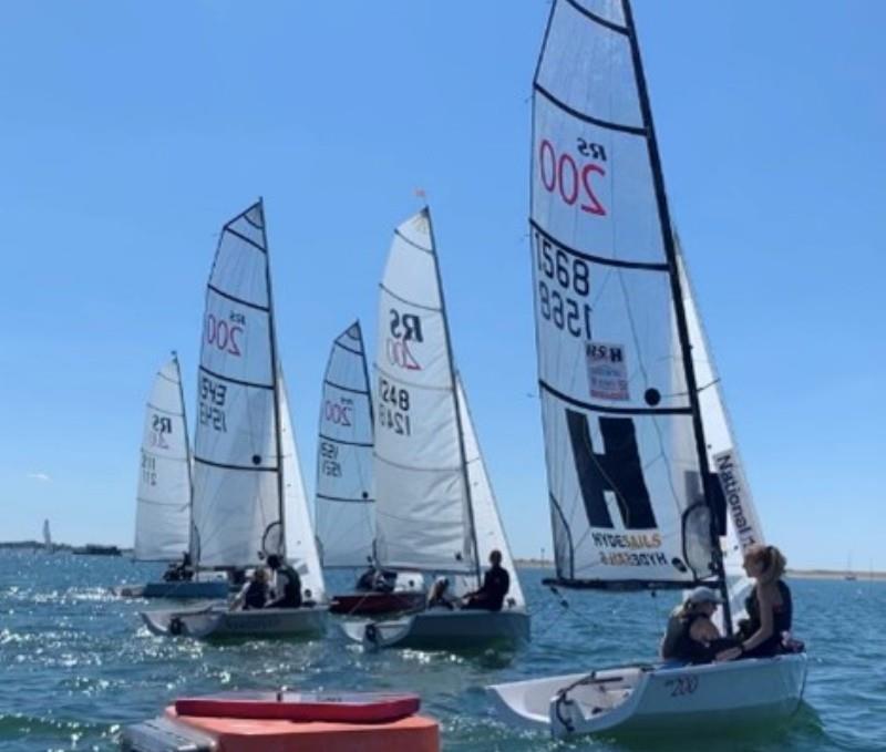 RS200 Women training at Itchenor photo copyright Maria Stanley taken at Itchenor Sailing Club and featuring the RS200 class