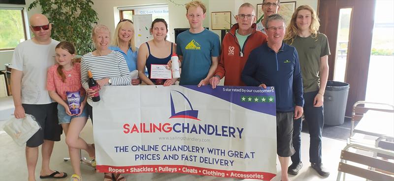 RS200 Sailing Chandlery Northern Tour at Yorkshire Dales prize winners photo copyright RS200 class taken at Yorkshire Dales Sailing Club and featuring the RS200 class