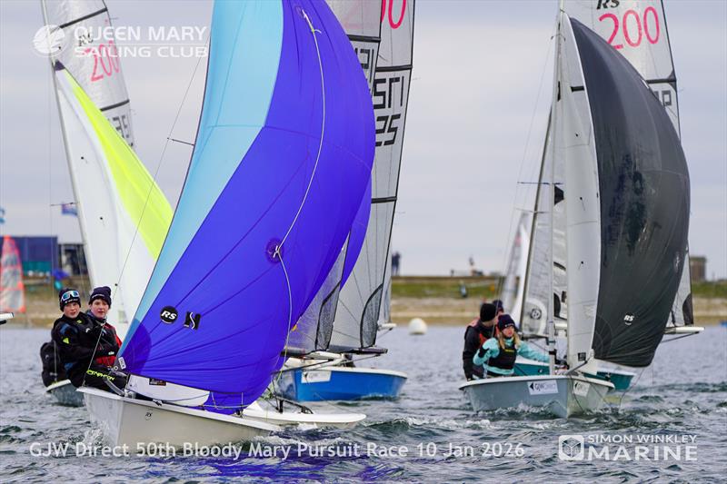 GJW Direct 50th Bloody Mary photo copyright Simon Winkley Marine taken at Queen Mary Sailing Club and featuring the RS200 class