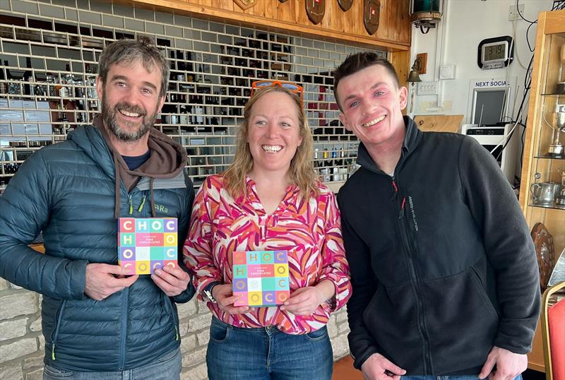 Ian Martin and Emma Hivey winning something edible - photo © RS Class Association