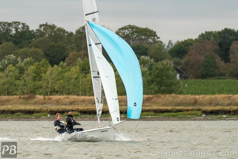 Ben Hutton-Penman and Frederick Brown sail the John Torrange Memorial Trophy at Burnham Week 2026 photo copyright Petru Balau Sports Photography / sports.hub47.com taken at Royal Corinthian Yacht Club and featuring the RS200 class