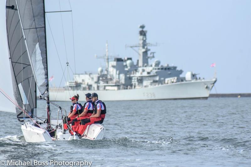 Boat vs. Bike Challenge for the RAF Benevolent Fund photo copyright Michael Buss taken at  and featuring the RS21 class